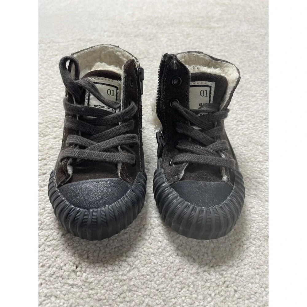 Zara‎ Baby Dream Big Toddler Size 4 Brown Suede High Tops